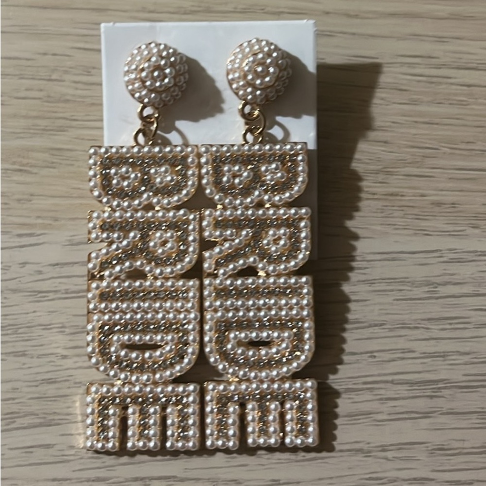 Brand new BRIDE earrings!